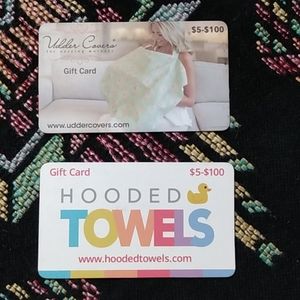 Gift cards for your new addition to your family.
